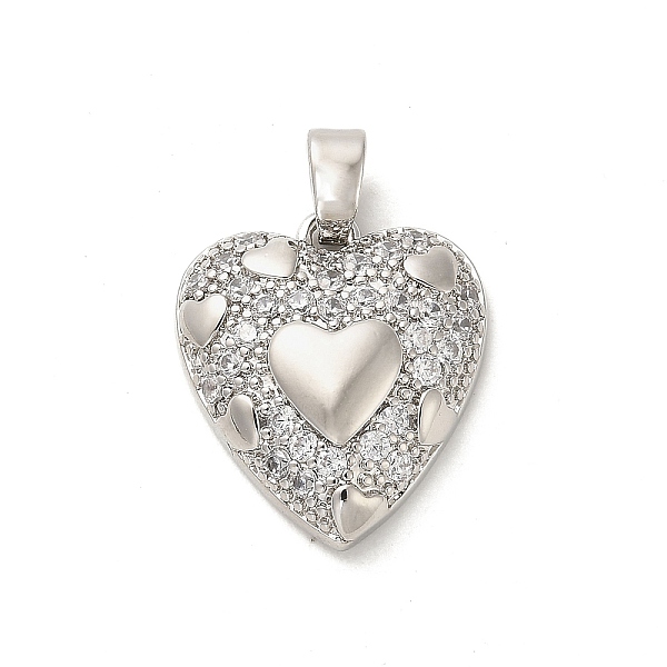 PandaHall Rack Plating Brass Micro Pave Clear Cubic Zirconia Pendants, Cadmium Free & Lead Free, Long-Lasting Plated, Heart, Platinum...
PandaHall Rack Plating Brass Micro Pave Clear Cubic Zirconia Pendants, Cadmium Free & Lead Free, Long-Lasting Plated, Heart, Platinum...