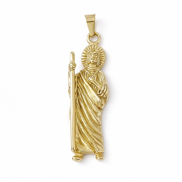 PandaHall Vacuum Plating 304 Stainless Steel Pendants, Saint Charms, Golden, 58x18x8.5mm, Hole: 9x4.5mm 304 Stainless Steel Human
PandaHall Vacuum Plating 304 Stainless Steel Pendants, Saint Charms, Golden, 58x18x8.5mm, Hole: 9x4.5mm 304 Stainless Steel Human