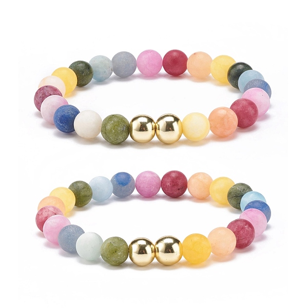 PandaHall Natural & Synthetic Mixed Gemstone Round Beaded Stretch Bracelet for Women, Inner Diameter: 2-1/8 inch(5.3cm), Beads: 8.5mm Mixed...
PandaHall Natural & Synthetic Mixed Gemstone Round Beaded Stretch Bracelet for Women, Inner Diameter: 2-1/8 inch(5.3cm), Beads: 8.5mm Mixed...