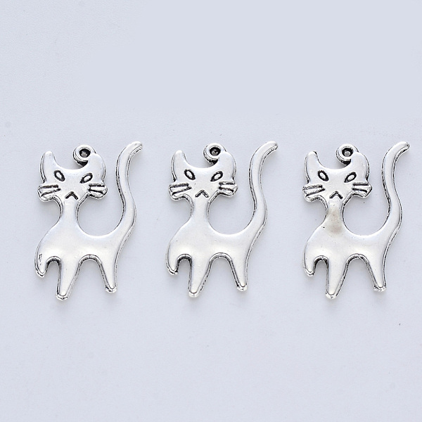 PandaHall Tibetan Style Alloy Kitten Pendants, Cadmium Free & Lead Free, Cartoon Cat Shape, Antique Silver, 22x13x1.5mm, Hole: 0.7mm Alloy...
PandaHall Tibetan Style Alloy Kitten Pendants, Cadmium Free & Lead Free, Cartoon Cat Shape, Antique Silver, 22x13x1.5mm, Hole: 0.7mm Alloy...