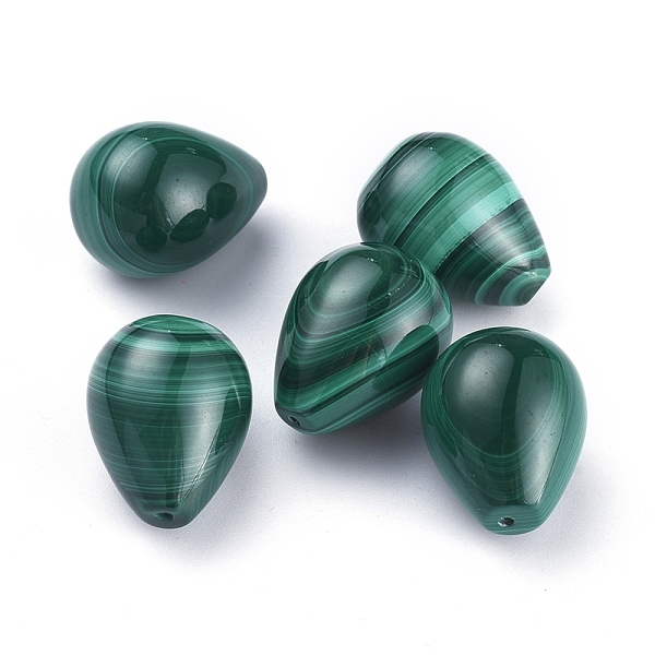 PandaHall Natural Malachite Beads, Dyed, Half Drilled, Teardrop, 20x15mm, Half Hole: 1.2mm Malachite Teardrop
PandaHall Natural Malachite Beads, Dyed, Half Drilled, Teardrop, 20x15mm, Half Hole: 1.2mm Malachite Teardrop