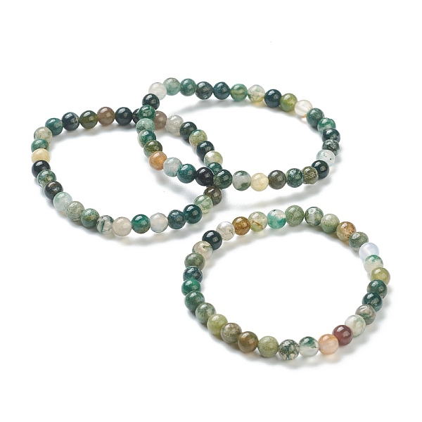 PandaHall Natural Indian Agate Beaded Stretch Bracelets, Round, Beads: 6~6.5mm, Inner Diameter: 2-1/4 inch(5.55cm) Indian Agate
PandaHall Natural Indian Agate Beaded Stretch Bracelets, Round, Beads: 6~6.5mm, Inner Diameter: 2-1/4 inch(5.55cm) Indian Agate
