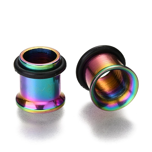 PandaHall 316 Surgical Stainless Steel Screw Ear Gauges Flesh Tunnels Plugs, Rainbow Color, 1/4 inch(8mm) 316 Surgical Stainless Steel
PandaHall 316 Surgical Stainless Steel Screw Ear Gauges Flesh Tunnels Plugs, Rainbow Color, 1/4 inch(8mm) 316 Surgical Stainless Steel