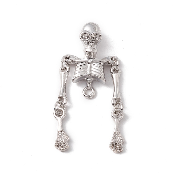 PandaHall Halloween Alloy Connector Charms, Upper Body Bone, Platinum, 40x17x4.8mm, Hole: 1.6~1.8mm Alloy Body
PandaHall Halloween Alloy Connector Charms, Upper Body Bone, Platinum, 40x17x4.8mm, Hole: 1.6~1.8mm Alloy Body