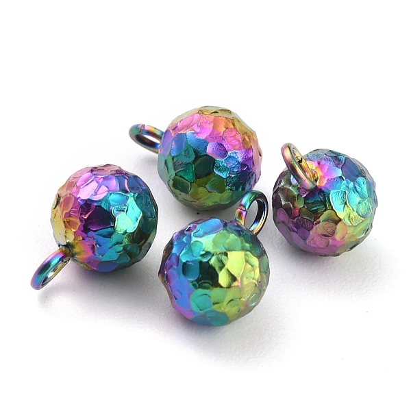 PandaHall Ion Plating(IP) 304 Stainless Steel Charms, Round, Textured, Rainbow Color, 9x6mm, Hole: 1.8mm 304 Stainless Steel Round
PandaHall Ion Plating(IP) 304 Stainless Steel Charms, Round, Textured, Rainbow Color, 9x6mm, Hole: 1.8mm 304 Stainless Steel Round