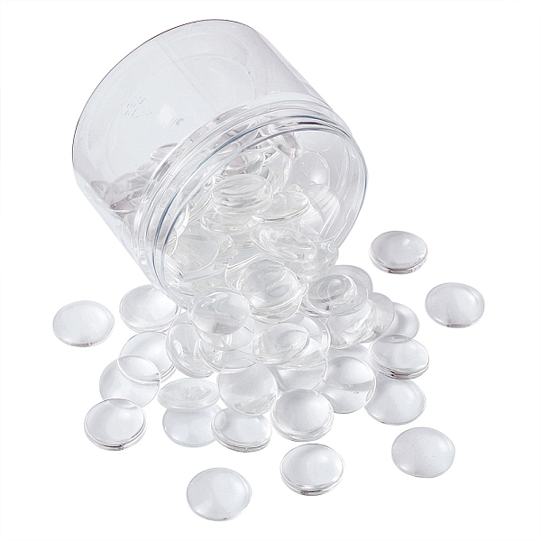 PandaHall Kissitty Transparent Glass Cabochons, Half Round/Dome, Clear, 24.5~25x6~7mm, 90pcs/box Glass Half Round Clear
PandaHall Kissitty Transparent Glass Cabochons, Half Round/Dome, Clear, 24.5~25x6~7mm, 90pcs/box Glass Half Round Clear