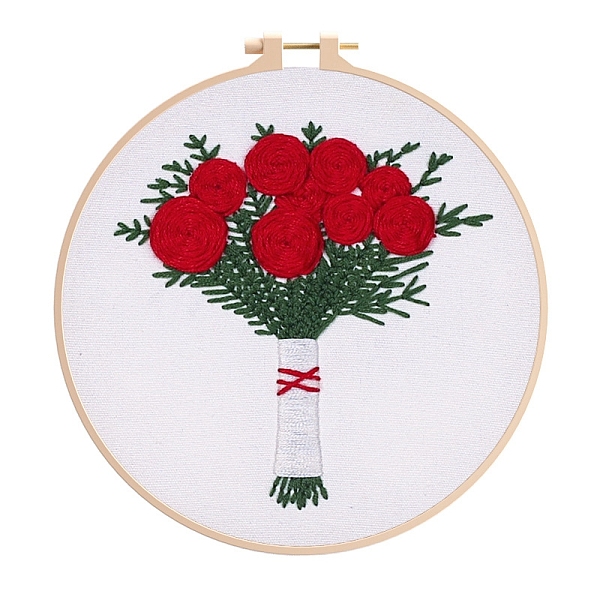 PandaHall Flower Pattern DIY Embroidery Kit, including Embroidery Needles & Thread, Cotton Cloth, Red, 210x210mm Cotton Flower Red
PandaHall Flower Pattern DIY Embroidery Kit, including Embroidery Needles & Thread, Cotton Cloth, Red, 210x210mm Cotton Flower Red