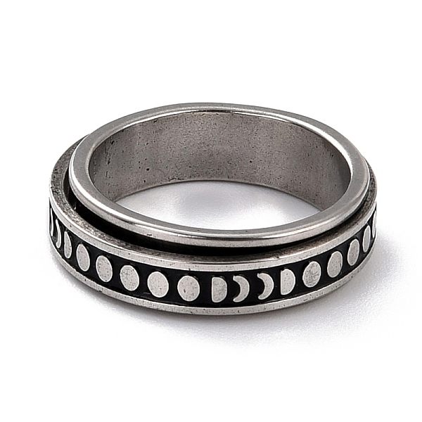 PandaHall 203 Stainless Steel Rotating Spinner Fidget Band Rings for Anxiety Stress Relief, Stainless Steel Color, Moon Phase Pattern, US...
PandaHall 203 Stainless Steel Rotating Spinner Fidget Band Rings for Anxiety Stress Relief, Stainless Steel Color, Moon Phase Pattern, US...