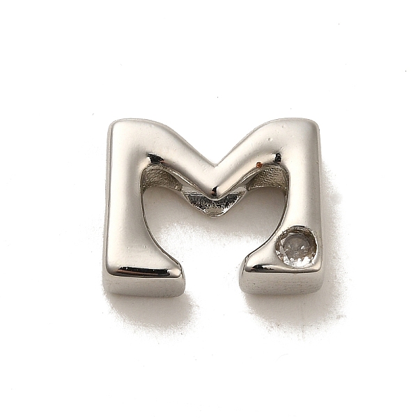 PandaHall Rack Plating Brass Cubic Zirconia Beads, Long-Lasting Plated, Lead Free & Cadmium Free, Alphabet, Letter M, 12x14.5x4.8mm, Hole..., Clear
PandaHall Rack Plating Brass Cubic Zirconia Beads, Long-Lasting Plated, Lead Free & Cadmium Free, Alphabet, Letter M, 12x14.5x4.8mm, Hole..., Clear
