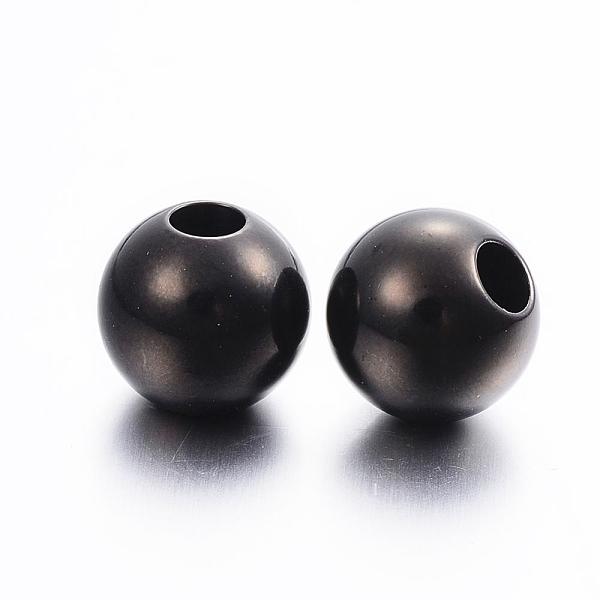PandaHall 304 Stainless Steel Beads, Large Hole Beads, Round, Electrophoresis Black, 12x11mm, Hole: 4mm 304 Stainless Steel Round
PandaHall 304 Stainless Steel Beads, Large Hole Beads, Round, Electrophoresis Black, 12x11mm, Hole: 4mm 304 Stainless Steel Round