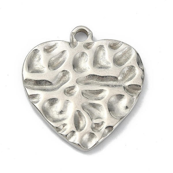 PandaHall 304 Stainless Steel Pendants, Textured Heart Charm, Stainless Steel Color, 24.2x22.3x2.2mm, Hole: 2.2mm 304 Stainless Steel Heart
PandaHall 304 Stainless Steel Pendants, Textured Heart Charm, Stainless Steel Color, 24.2x22.3x2.2mm, Hole: 2.2mm 304 Stainless Steel Heart