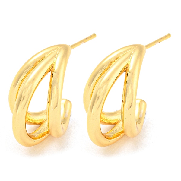PandaHall Rack Plating Brass Stud Earrings, Split Earrings, Long-Lasting Plated, Lead Free & Cadmium Free, Real 18K Gold Plated, 16.5x10mm...
PandaHall Rack Plating Brass Stud Earrings, Split Earrings, Long-Lasting Plated, Lead Free & Cadmium Free, Real 18K Gold Plated, 16.5x10mm...