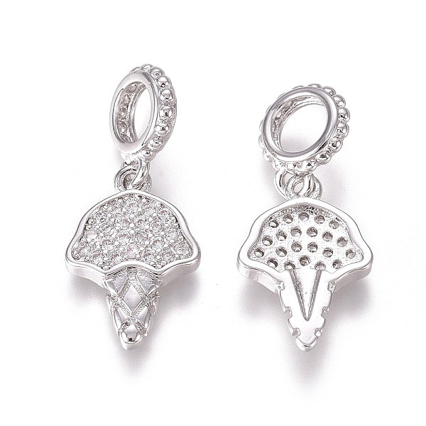 PandaHall Brass Micro Pave Clear Cubic Zirconia European Dangle Charms, Large Hole Pendants, Ice Cream, Platinum, 22mm, Hole: 4.5mm...
PandaHall Brass Micro Pave Clear Cubic Zirconia European Dangle Charms, Large Hole Pendants, Ice Cream, Platinum, 22mm, Hole: 4.5mm...
