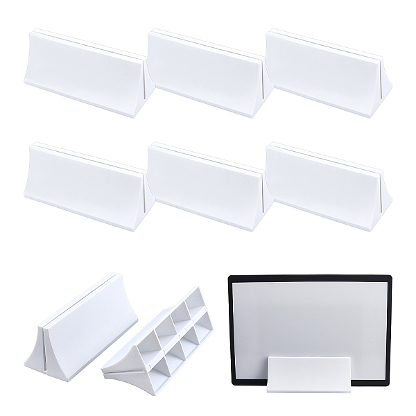 PandaHall 6Pcs Triangle Plastic Card Holders, Price Tag Name Stand, White, 60x150x60mm Plastic Triangle White
PandaHall 6Pcs Triangle Plastic Card Holders, Price Tag Name Stand, White, 60x150x60mm Plastic Triangle White