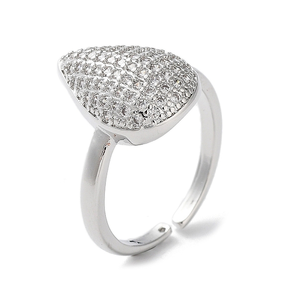PandaHall Rack Plating Brass Micro Pave Cubic Zirconia Cuff Rings, Teardrop Open Ring for Women, Cadmium Free & Lead Free, Long-Lasting..., Clear
PandaHall Rack Plating Brass Micro Pave Cubic Zirconia Cuff Rings, Teardrop Open Ring for Women, Cadmium Free & Lead Free, Long-Lasting..., Clear