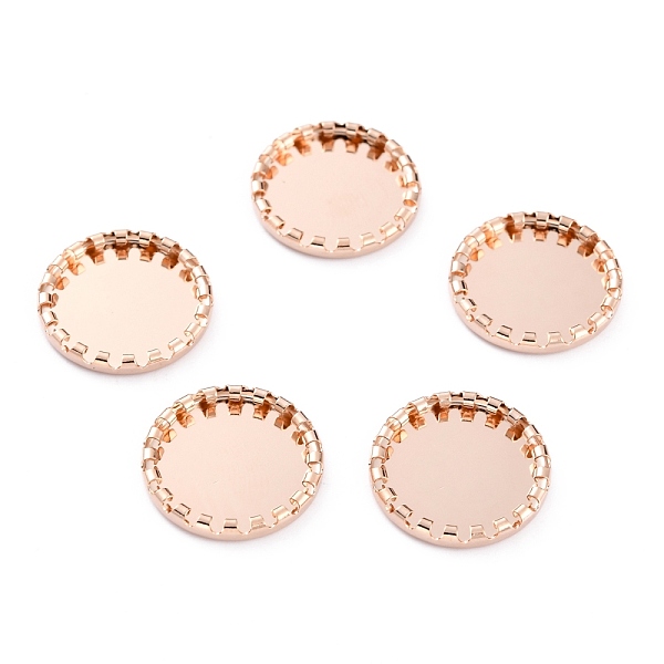PandaHall 304 Stainless Steel Cabochon Settings, Lace Edge Bezel Cups, Flat Round, Rose Gold, 17x2mm Tray: 14mm 304 Stainless Steel Flat...
PandaHall 304 Stainless Steel Cabochon Settings, Lace Edge Bezel Cups, Flat Round, Rose Gold, 17x2mm Tray: 14mm 304 Stainless Steel Flat...