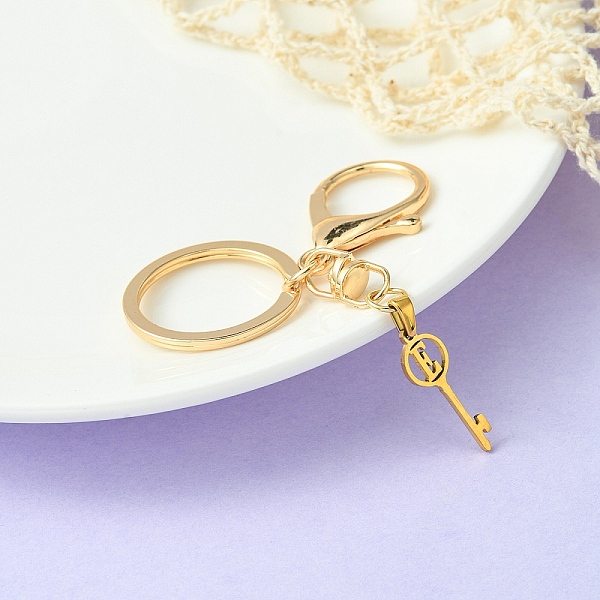 PandaHall 304 Stainless Steel Initial Letter Key Charm Keychains, with Alloy Clasp, Golden, Letter E, 8.8cm Stainless Steel Letter E
PandaHall 304 Stainless Steel Initial Letter Key Charm Keychains, with Alloy Clasp, Golden, Letter E, 8.8cm Stainless Steel Letter E