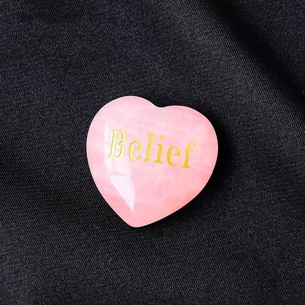 PandaHall Natural Rose Quartz Healing Stones, Valentine's Day Engraved Heart Love Stones, Pocket Palm Stones for Reiki Ealancing, Word...
PandaHall Natural Rose Quartz Healing Stones, Valentine's Day Engraved Heart Love Stones, Pocket Palm Stones for Reiki Ealancing, Word...
