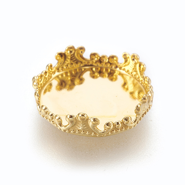 PandaHall Brass Lace Edge Bezel Cups, Cabochon Settings, Golden, Tray: 15mm, 16x4.5mm Brass Flat Round
PandaHall Brass Lace Edge Bezel Cups, Cabochon Settings, Golden, Tray: 15mm, 16x4.5mm Brass Flat Round