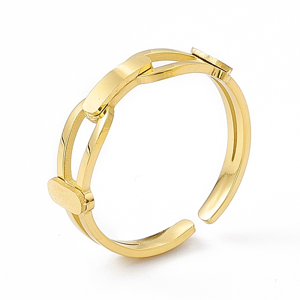 PandaHall Ion Plating(IP) 304 Stainless Steel Cuff Ring for Women, Clasp Shaped Open Rings, Real 14K Gold Plated, 2.5~5mm, Inner Diameter...
PandaHall Ion Plating(IP) 304 Stainless Steel Cuff Ring for Women, Clasp Shaped Open Rings, Real 14K Gold Plated, 2.5~5mm, Inner Diameter...