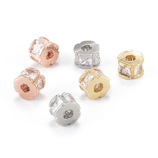 PandaHall Brass Micro Pave Clear Cubic Zirconia Beads, with Enamel and Jump Ring, Long-Lasting Plated, Rondelle, Mixed Color, 6x4mm, Hole...
PandaHall Brass Micro Pave Clear Cubic Zirconia Beads, with Enamel and Jump Ring, Long-Lasting Plated, Rondelle, Mixed Color, 6x4mm, Hole...