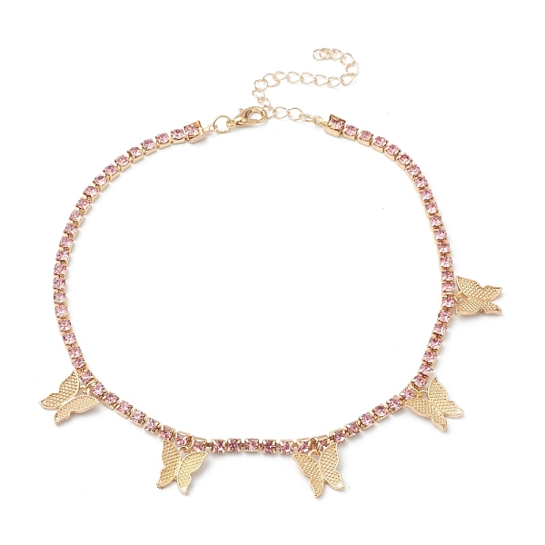 PandaHall Alloy Rhinestone Cup Chain Necklaces, Butterfly Pendant Necklaces, with Lobster Claw Clasps, Light Gold, Light Rose, 12.59 inch..., Pink
PandaHall Alloy Rhinestone Cup Chain Necklaces, Butterfly Pendant Necklaces, with Lobster Claw Clasps, Light Gold, Light Rose, 12.59 inch..., Pink