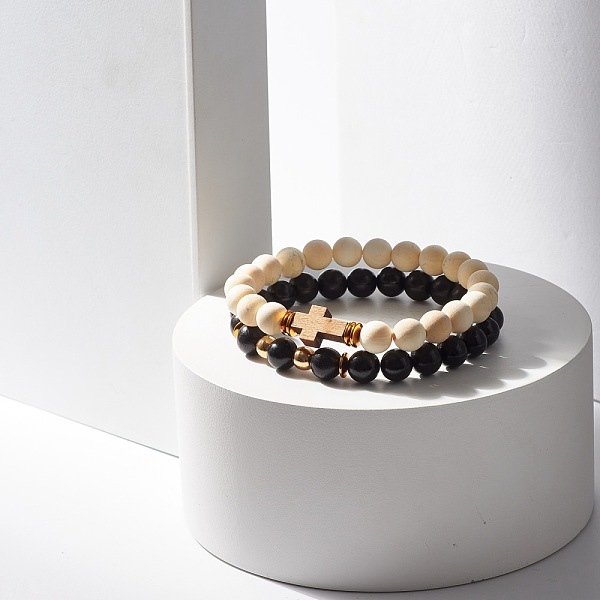 PandaHall Cross Wood Beaded Stretch Bracelet Sets, Non-magnetic Synthetic Hematite Beads Bead Stackable Bracelets for Women, Mixed Color..., Multicolor
PandaHall Cross Wood Beaded Stretch Bracelet Sets, Non-magnetic Synthetic Hematite Beads Bead Stackable Bracelets for Women, Mixed Color..., Multicolor