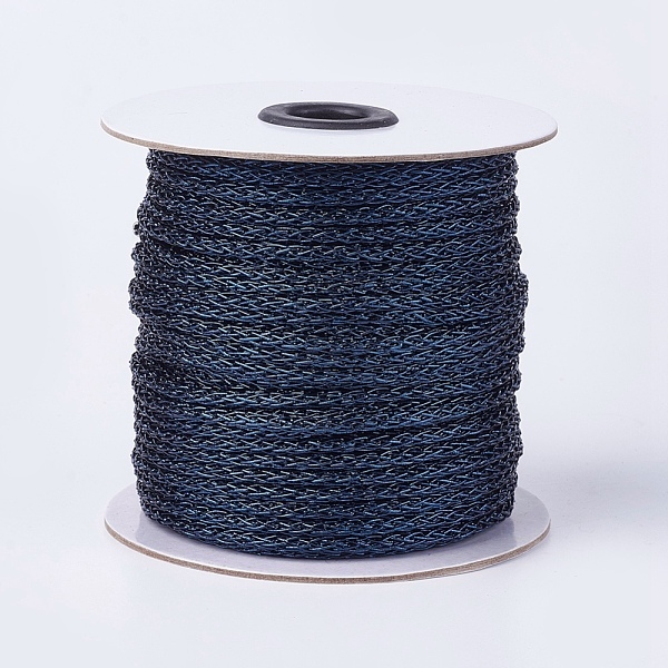 PandaHall Resin and Polyester Braided Cord, Metallic Cord, Dark Blue, 5x4mm, about 50yards/roll Polyester Blue
PandaHall Resin and Polyester Braided Cord, Metallic Cord, Dark Blue, 5x4mm, about 50yards/roll Polyester Blue