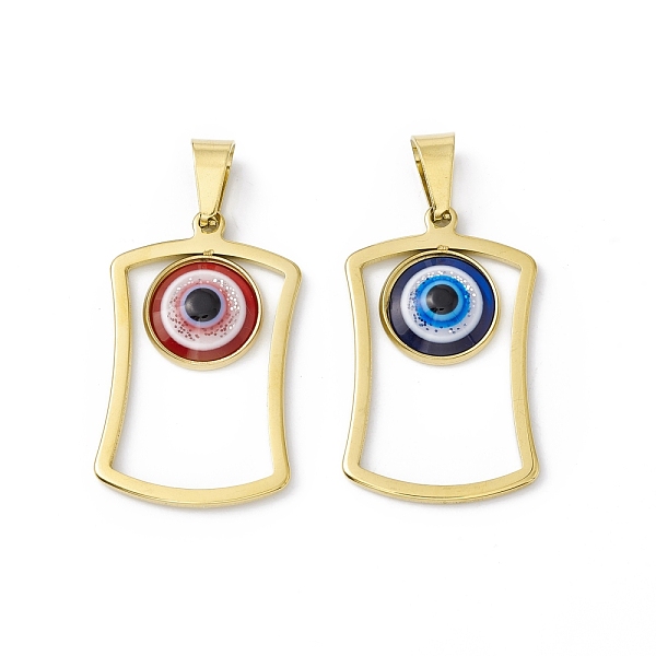 PandaHall Vacuum Plating 304 Stainless Steel Resin Pendants, Golden, Rectangle Charms with Evil Eye, Mixed Color, 35x21x4mm, Hole: 9x4.5mm..., Multicolor
PandaHall Vacuum Plating 304 Stainless Steel Resin Pendants, Golden, Rectangle Charms with Evil Eye, Mixed Color, 35x21x4mm, Hole: 9x4.5mm..., Multicolor