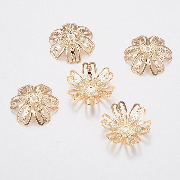 PandaHall 201 Stainless Steel Fancy Bead Caps, Flower, 6-Petal, Golden, 14.5x14x4mm, Hole: 1mm 201 Stainless Steel
PandaHall 201 Stainless Steel Fancy Bead Caps, Flower, 6-Petal, Golden, 14.5x14x4mm, Hole: 1mm 201 Stainless Steel