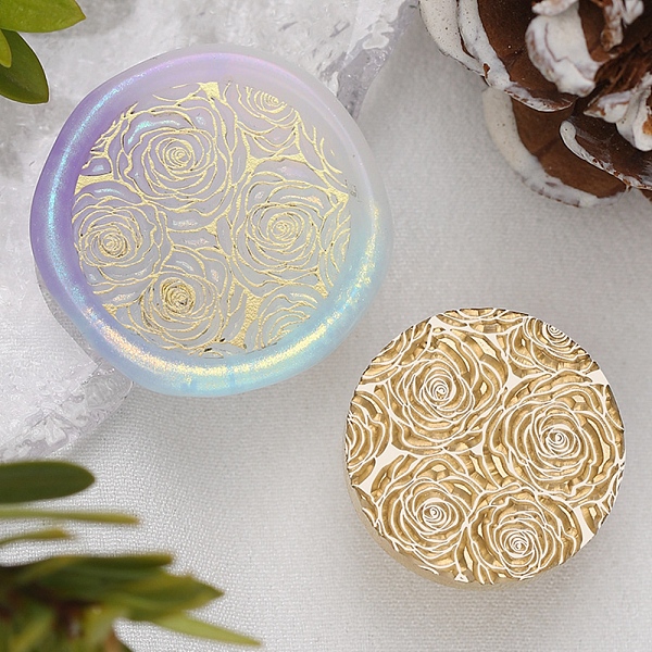 PandaHall Texture Theme Roung Brass Stamp Head, for Wax Seal Stamp, Wedding Invitations Making, Golden, Flower, 25x14.5mm, Inner Diameter...
PandaHall Texture Theme Roung Brass Stamp Head, for Wax Seal Stamp, Wedding Invitations Making, Golden, Flower, 25x14.5mm, Inner Diameter...