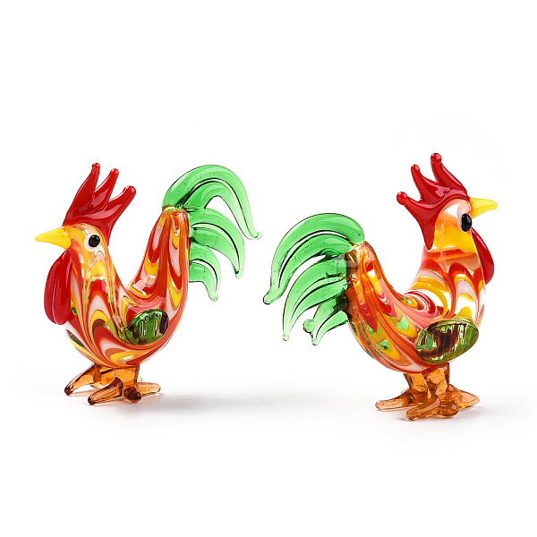 PandaHall Handmade Lampwork Display Decorations, for Home Decorations, Rooster/Cock, Light Green, 50~58x55~63x20~22mm Lampwork Rooster
PandaHall Handmade Lampwork Display Decorations, for Home Decorations, Rooster/Cock, Light Green, 50~58x55~63x20~22mm Lampwork Rooster