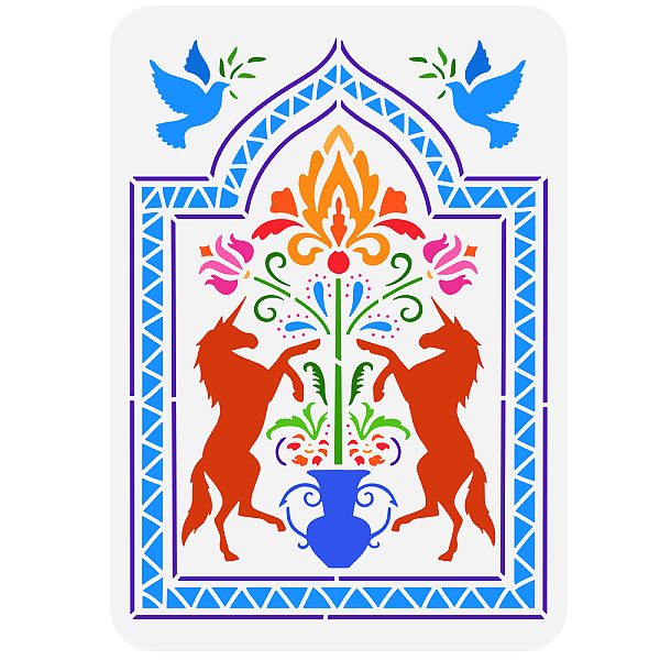 PandaHall FINGERINSPIRE Unicorn Stencils 11.7x8.3 inch Unicorn Folk Art Stencil Template Plastic Flowers Doves Unicorns Stencils Reusable...
PandaHall FINGERINSPIRE Unicorn Stencils 11.7x8.3 inch Unicorn Folk Art Stencil Template Plastic Flowers Doves Unicorns Stencils Reusable...