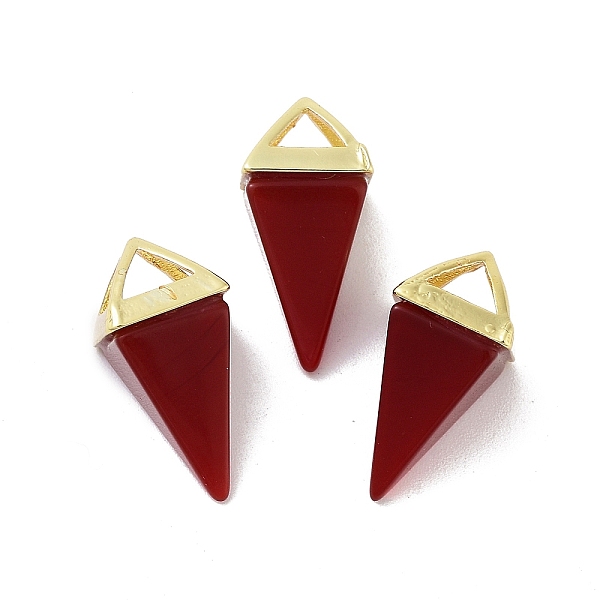 PandaHall Glass Pendants, with Brass Findings, Triangle, FireBrick, 18.5mm Brass+Glass Triangle Red
PandaHall Glass Pendants, with Brass Findings, Triangle, FireBrick, 18.5mm Brass+Glass Triangle Red