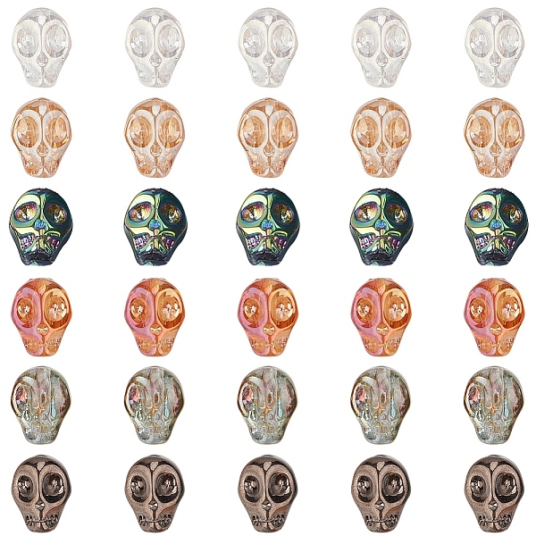 PandaHall SUNNYCLUE Electroplate Glass Beads, Skull, Mixed Color, 10x8x6~7mm, Hole: 1mm, 6 colors, 10pcs/color, 60pcs/box Glass Skull..., Multicolor
PandaHall SUNNYCLUE Electroplate Glass Beads, Skull, Mixed Color, 10x8x6~7mm, Hole: 1mm, 6 colors, 10pcs/color, 60pcs/box Glass Skull..., Multicolor