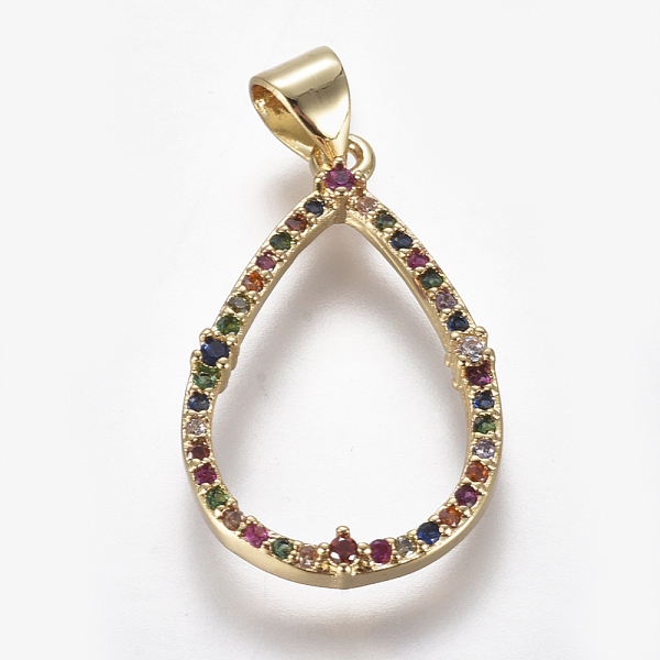 PandaHall Brass Micro Pave Cubic Zirconia Pendants, Teardrop, Golden, Colorful, 25x15x3mm, Hole: 3.5x5mm Brass+Cubic Zirconia Teardrop
PandaHall Brass Micro Pave Cubic Zirconia Pendants, Teardrop, Golden, Colorful, 25x15x3mm, Hole: 3.5x5mm Brass+Cubic Zirconia Teardrop