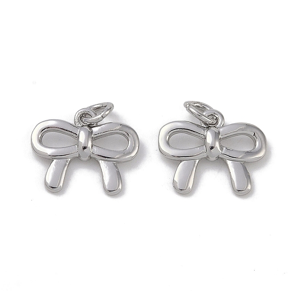 PandaHall Brass Charms, Bowknot Charms, Platinum, 9.5x11.5x2.5mm, Hole: 2mm Brass Bowknot
PandaHall Brass Charms, Bowknot Charms, Platinum, 9.5x11.5x2.5mm, Hole: 2mm Brass Bowknot