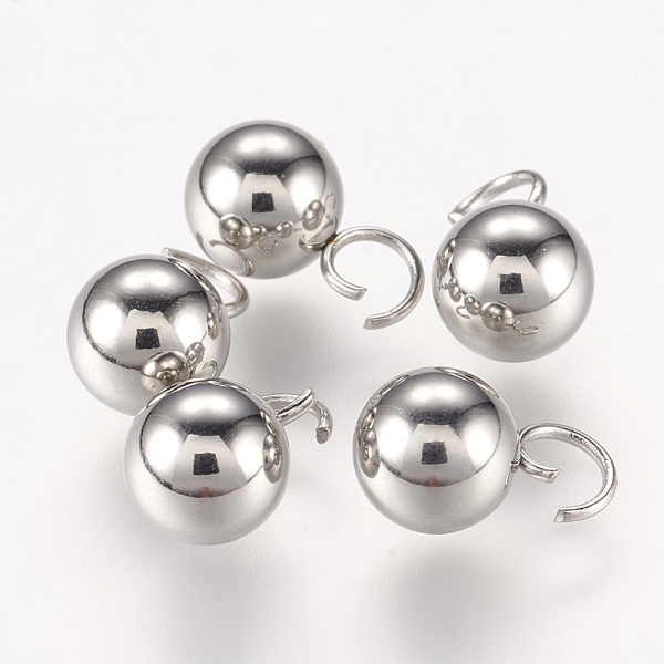 PandaHall 202 Stainless Steel Sphere Charms, Round Ball, Stainless Steel Color, 10x6mm, Hole: 3mm 202 Stainless Steel Round
PandaHall 202 Stainless Steel Sphere Charms, Round Ball, Stainless Steel Color, 10x6mm, Hole: 3mm 202 Stainless Steel Round