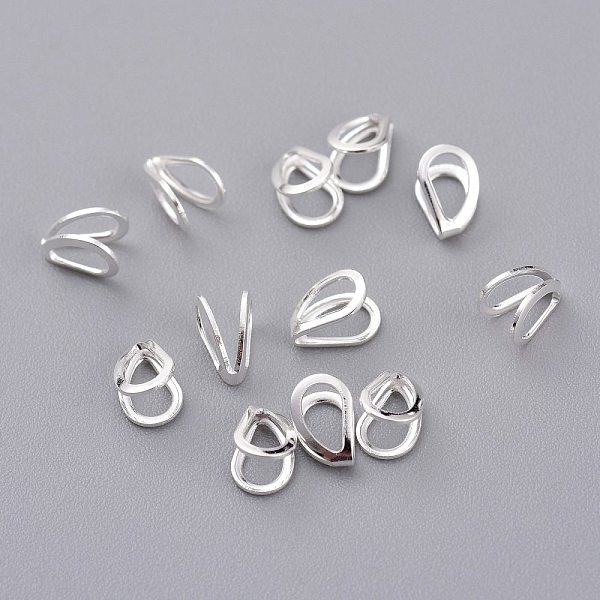 PandaHall 304 Stainless Steel Pendant Bails, Teardrop, Silver, 5.5x4x3mm, Hole: 2.5x3mm 304 Stainless Steel
PandaHall 304 Stainless Steel Pendant Bails, Teardrop, Silver, 5.5x4x3mm, Hole: 2.5x3mm 304 Stainless Steel