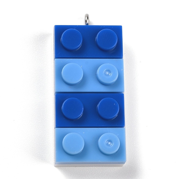 PandaHall Resin Pendants, with Platinum Iron Loop, Toy Bricks, Royal Blue, 36x15.5x8mm, Hole: 2.6mm Iron+Resin Others
PandaHall Resin Pendants, with Platinum Iron Loop, Toy Bricks, Royal Blue, 36x15.5x8mm, Hole: 2.6mm Iron+Resin Others