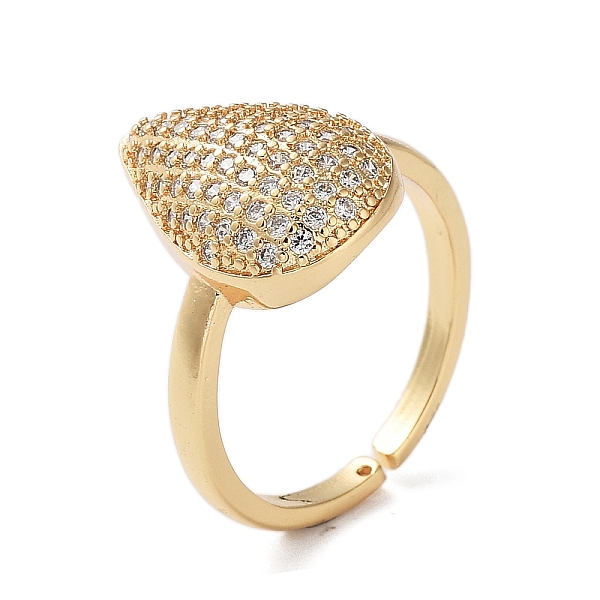 PandaHall Rack Plating Brass Micro Pave Cubic Zirconia Cuff Rings, Teardrop Open Ring for Women, Cadmium Free & Lead Free, Long-Lasting..., Clear
PandaHall Rack Plating Brass Micro Pave Cubic Zirconia Cuff Rings, Teardrop Open Ring for Women, Cadmium Free & Lead Free, Long-Lasting..., Clear