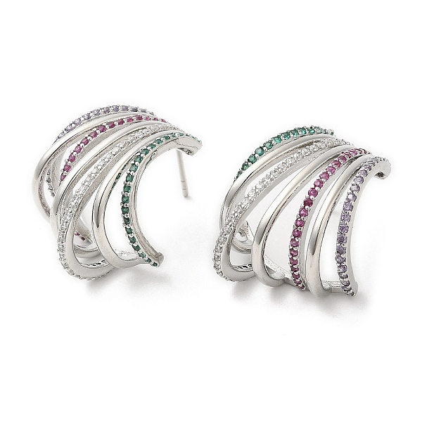 PandaHall Colorful Rhinestone Claw Stud Earrings, Rack Plating Brass Earrings for Women, Lead Free & Cadmium Free, Platinum, 24x21mm...
PandaHall Colorful Rhinestone Claw Stud Earrings, Rack Plating Brass Earrings for Women, Lead Free & Cadmium Free, Platinum, 24x21mm...