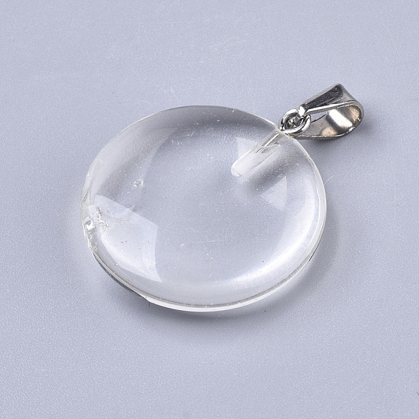 PandaHall K9 Glass Pendants, with Platinum Tone Brass Bails, Flat Round, 22~25x19~21x5~7mm, Hole: 3x6mm Synthetic Gemstone Flat Round
PandaHall K9 Glass Pendants, with Platinum Tone Brass Bails, Flat Round, 22~25x19~21x5~7mm, Hole: 3x6mm Synthetic Gemstone Flat Round