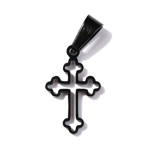 PandaHall 304 Stainless Steel Pendants, Hollow, Cross, Electrophoresis Black, 19.5x12x1.2mm, Hole: 3.5x7mm 304 Stainless Steel Cross
PandaHall 304 Stainless Steel Pendants, Hollow, Cross, Electrophoresis Black, 19.5x12x1.2mm, Hole: 3.5x7mm 304 Stainless Steel Cross