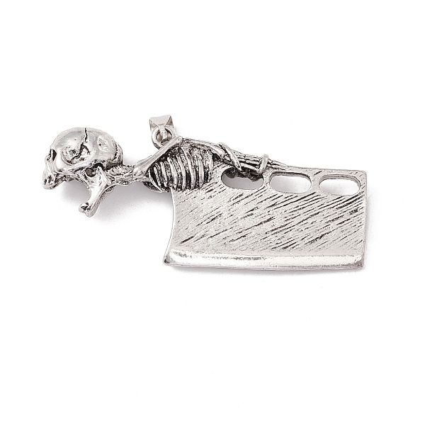 PandaHall Tibetan Style Alloy Pendants, Knife with Skull, Antique Silver, 27.5x62.5x9.7mm, Hole: 8x4mm Alloy Tool
PandaHall Tibetan Style Alloy Pendants, Knife with Skull, Antique Silver, 27.5x62.5x9.7mm, Hole: 8x4mm Alloy Tool
