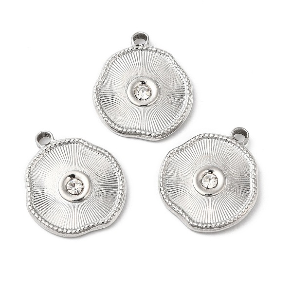 PandaHall 304 Stainless Steel Pendants, with Crystal Rhinestone, Twist Flat Round Charms, Stainless Steel Color, 22x19.5x3mm, Hole: 2.5mm...
PandaHall 304 Stainless Steel Pendants, with Crystal Rhinestone, Twist Flat Round Charms, Stainless Steel Color, 22x19.5x3mm, Hole: 2.5mm...