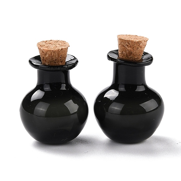 PandaHall Round Glass Cork Bottles Ornament, Glass Empty Wishing Bottles, DIY Vials for Pendant Decorations, Black, 1.8x2.3cm Glass Round...
PandaHall Round Glass Cork Bottles Ornament, Glass Empty Wishing Bottles, DIY Vials for Pendant Decorations, Black, 1.8x2.3cm Glass Round...