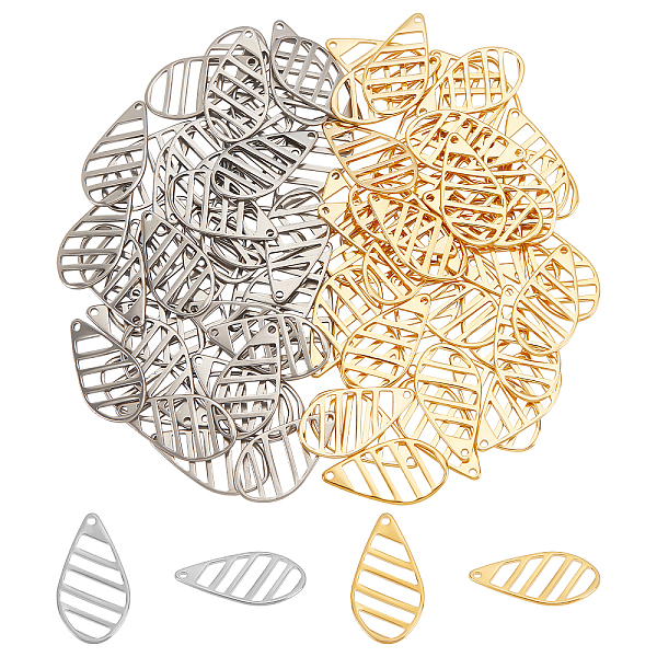 PandaHall DICOSMETIC 80Pcs 2 Colors 304 Stainless Steel Pendants, Laser Cut, Teardrop with Stripe, Golden & Stainless Steel Color, 22x12x1mm...
PandaHall DICOSMETIC 80Pcs 2 Colors 304 Stainless Steel Pendants, Laser Cut, Teardrop with Stripe, Golden & Stainless Steel Color, 22x12x1mm...