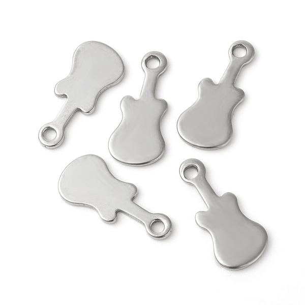 PandaHall 201 Stainless Steel Charms, Guitar, Stamping Blank Tag, Stainless Steel Color, 14x6x0.7mm, Hole: 1.4mm 201 Stainless Steel Musical...
PandaHall 201 Stainless Steel Charms, Guitar, Stamping Blank Tag, Stainless Steel Color, 14x6x0.7mm, Hole: 1.4mm 201 Stainless Steel Musical...