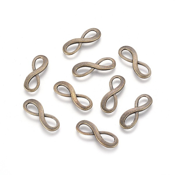 PandaHall Tibetan Style Alloy Links connectors, Infinity, Cadmium Free & Nickel Free & Lead Free, Antique Bronze, 8x22.5x1mm, Hole: 4x7mm...
PandaHall Tibetan Style Alloy Links connectors, Infinity, Cadmium Free & Nickel Free & Lead Free, Antique Bronze, 8x22.5x1mm, Hole: 4x7mm...